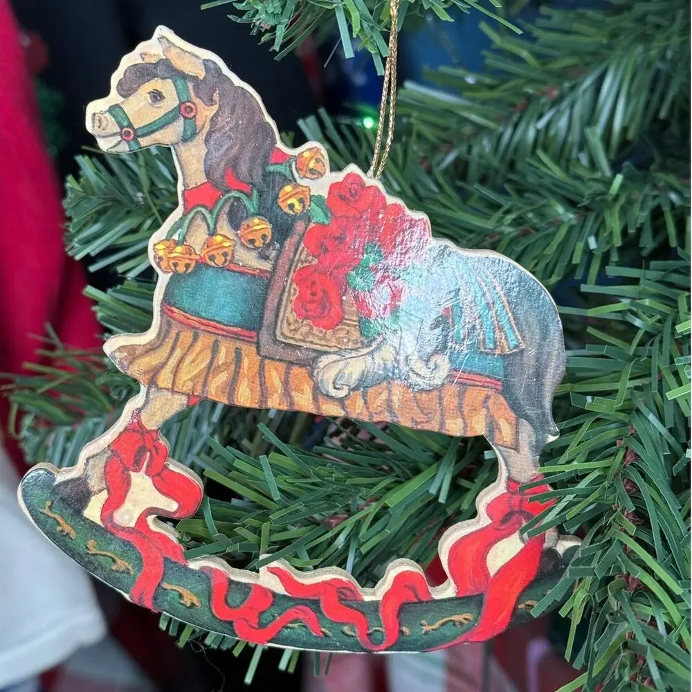 Vintage Rocking Horse Ornament - Picture 2 of 2